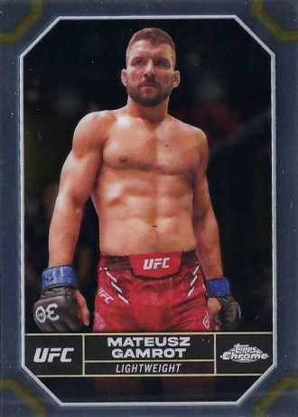 Mateusz Gamrot 2024 Topps Chrome UFC Base #126 Magenta Refractor