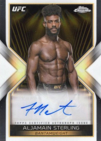 Aljamain Sterling 2024 Topps Chrome UFC Main Event Autographs #MEA-AST Superfractor