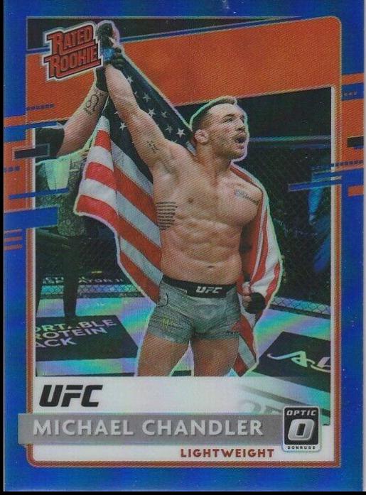 Michael Chandler 2021 Panini Chronicles UFC Base Optic Rated Rookies #220 Blue