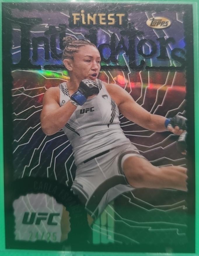 Carla Esparza 2024 Topps Finest UFC Intimidators #INT-11 Black Refractor