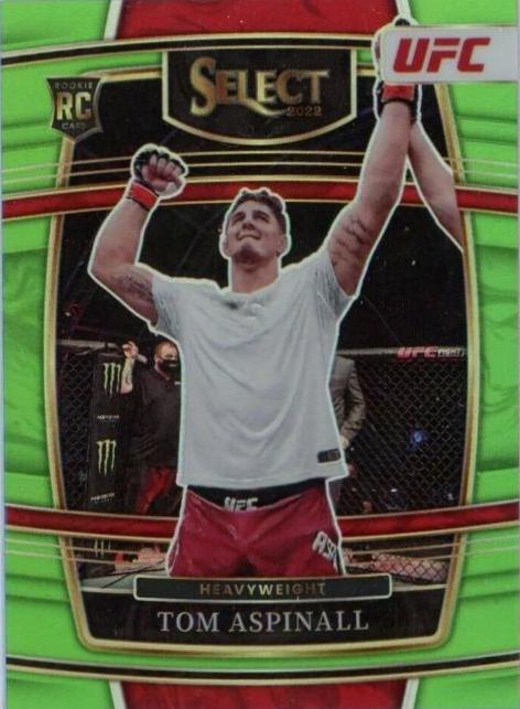 Tom Aspinall 2022 Panini Select UFC Concourse #98 Neon Green