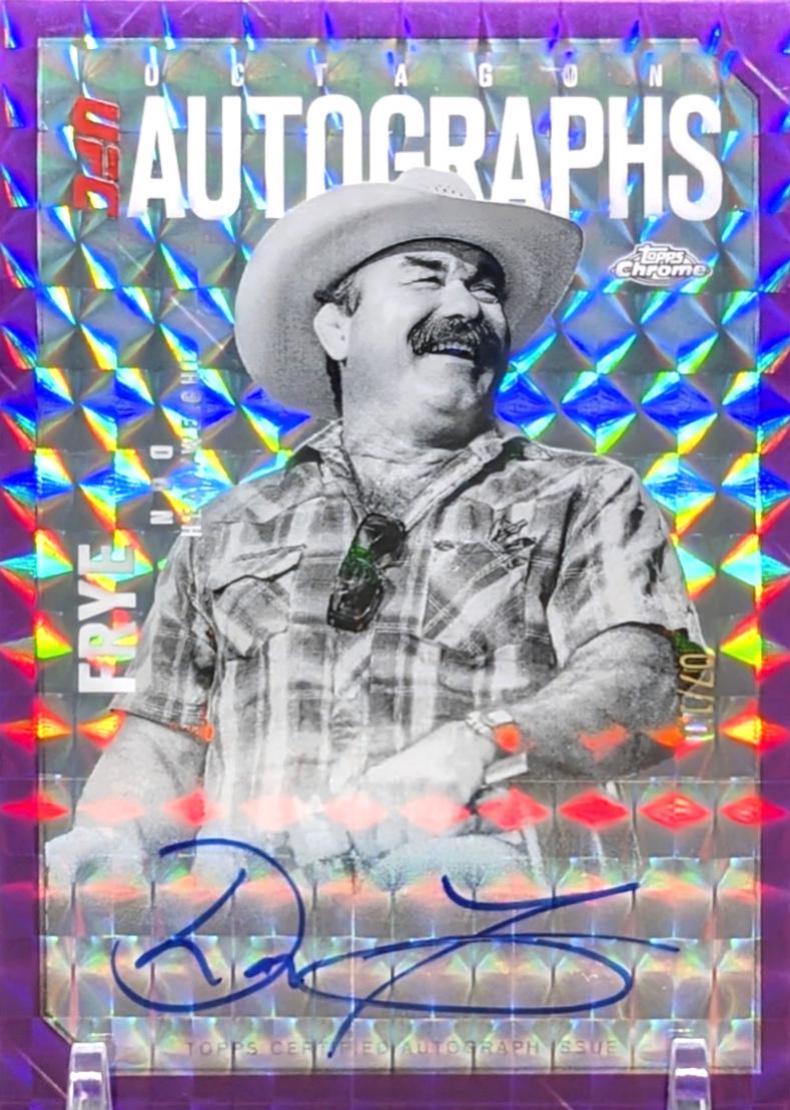 Don Frye 2025 Topps Chrome UFC Octagon Legends Autographs #OLA-DF Geometric Purple Refractor