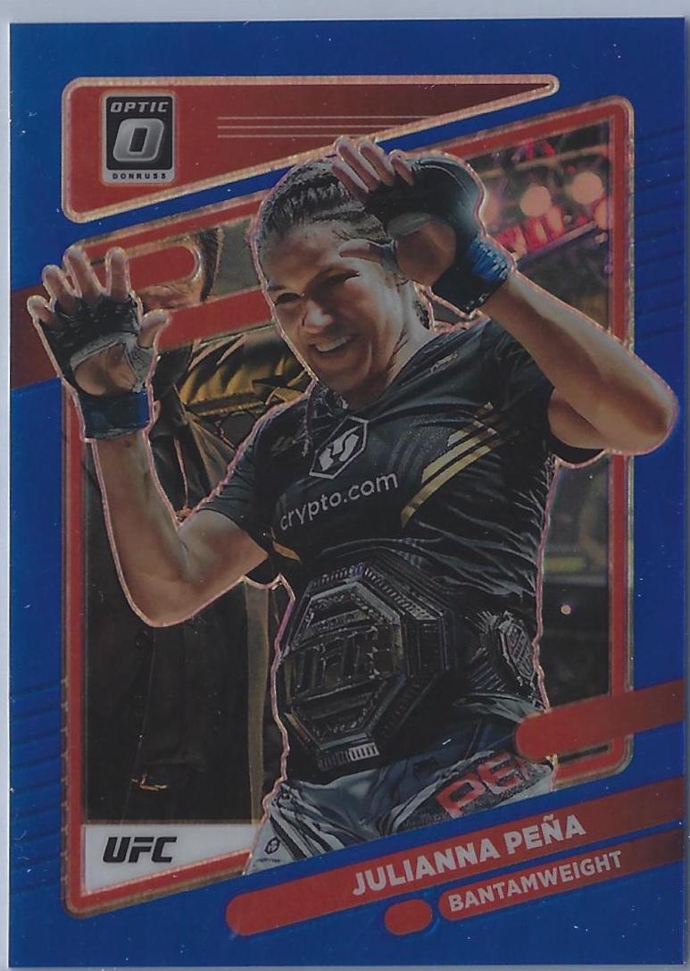 Julianna Peña 2022 Panini Donruss Optic UFC Base #5 Blue