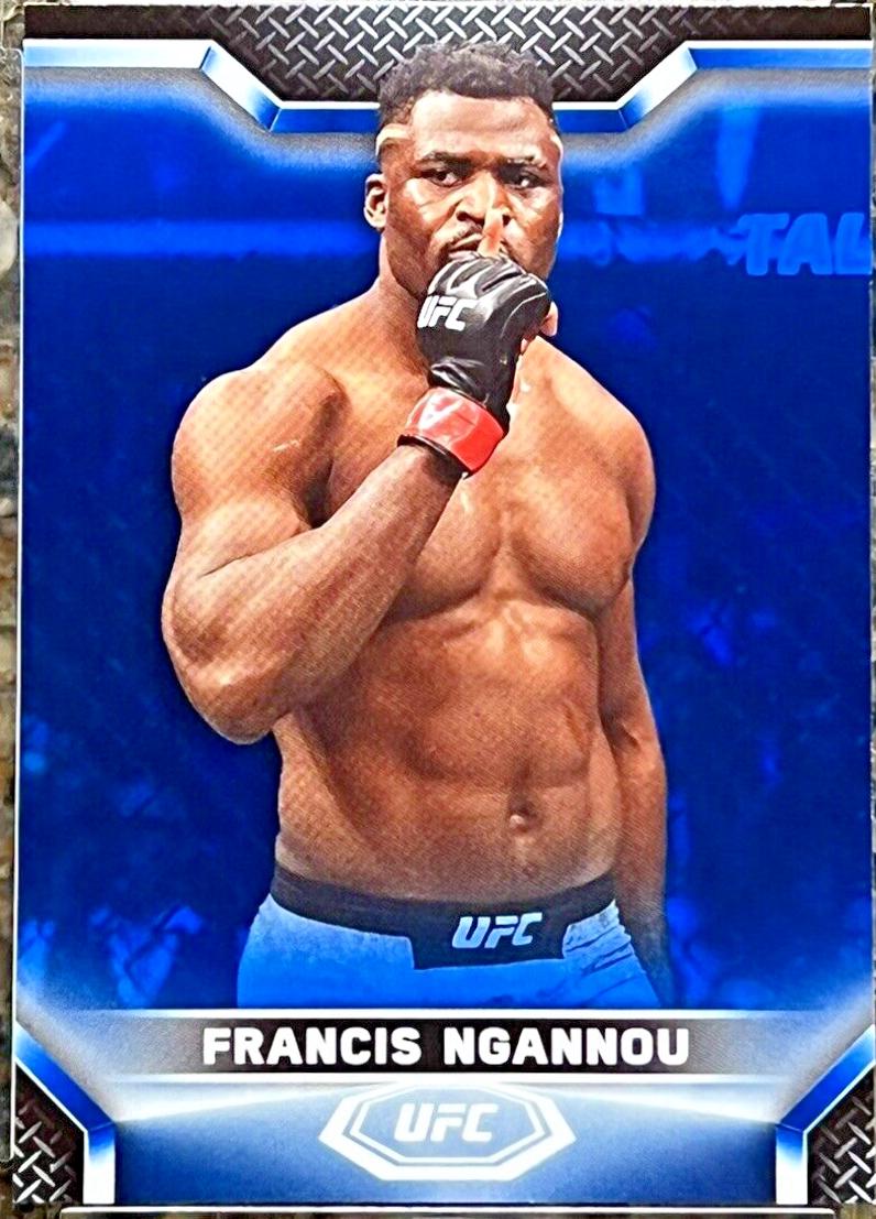 Francis Ngannou 2020 Topps UFC Knockout Base #64 Blue