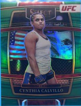 Cynthia Calvillo 2022 Panini Select UFC Concourse #70 Green