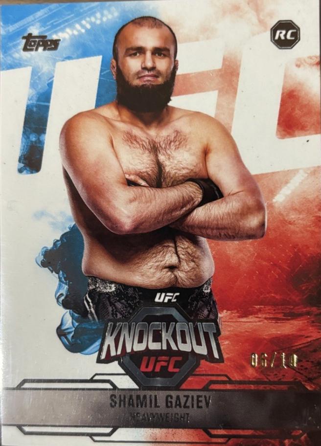Shamil Gaziev 2025 Topps Knockout UFC Base #42 Black