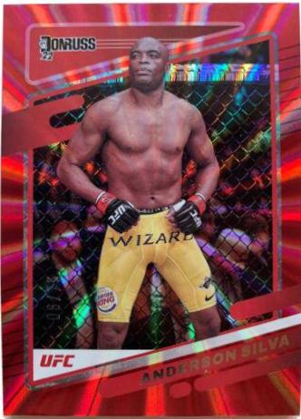 Anderson Silva 2022 Panini Donruss UFC Base #71 Laser