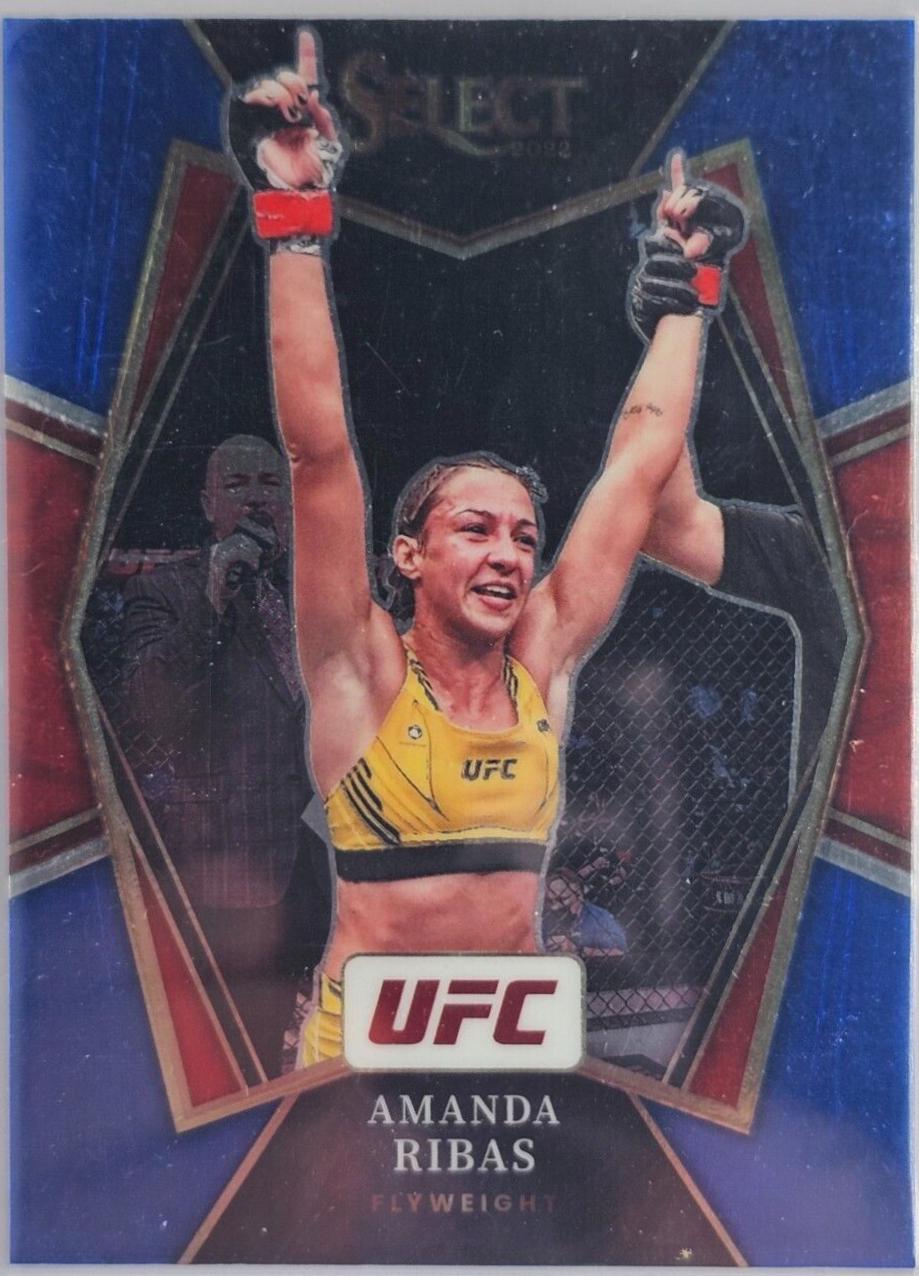 Amanda Ribas 2022 Panini Select UFC Premier Level #136 Blue Prizm