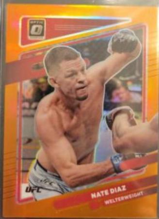 Nate Diaz 2022 Panini Donruss Optic UFC Base #23 Orange