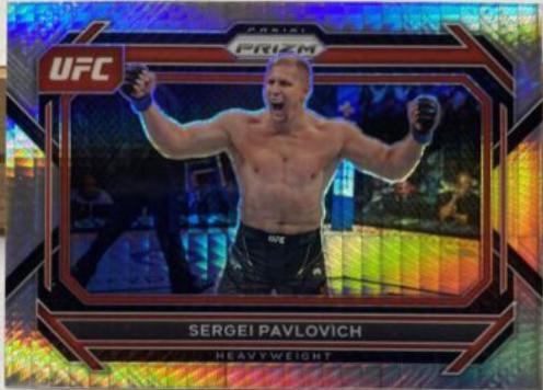 Sergei Pavlovich 2023 Panini Prizm UFC Base #71 Hyper