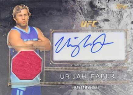Urijah Faber 2016 Topps UFC Top of the Class Top of the Class Autograph Relic #TCAR-UF Gold