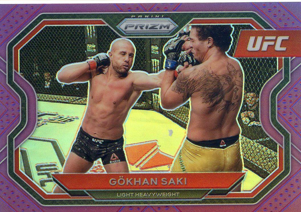 Gökhan Saki 2021 Panini Prizm UFC Base #188 Purple
