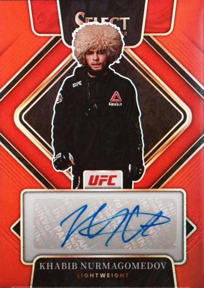 Khabib Nurmagomedov 2022 Panini Select UFC Signatures #5 Red