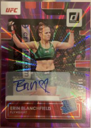 Erin Blanchfield 2023 Panini Donruss UFC Rated Rookies Signatures #217 Purple Laser
