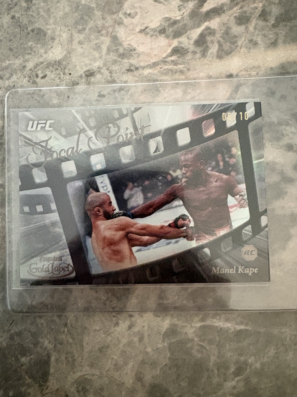 Manel Kape 2024 Topps Gold Label UFC Focal Point #FP-18 Black