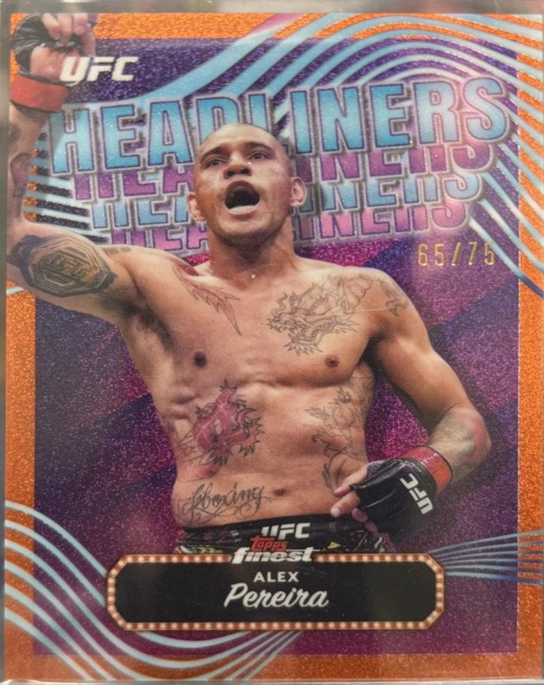 Alex Pereira 2024 Topps Finest UFC Headliners #HDL-7 Refractor