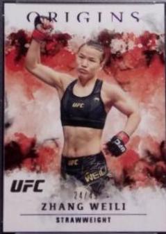 Zhang Weili 2021 Panini Chronicles UFC Base Contenders Season Ticket #10 Purple