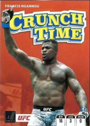 Francis Ngannou 2022 Panini Donruss UFC Crunch Time #12 Press Proof Pink