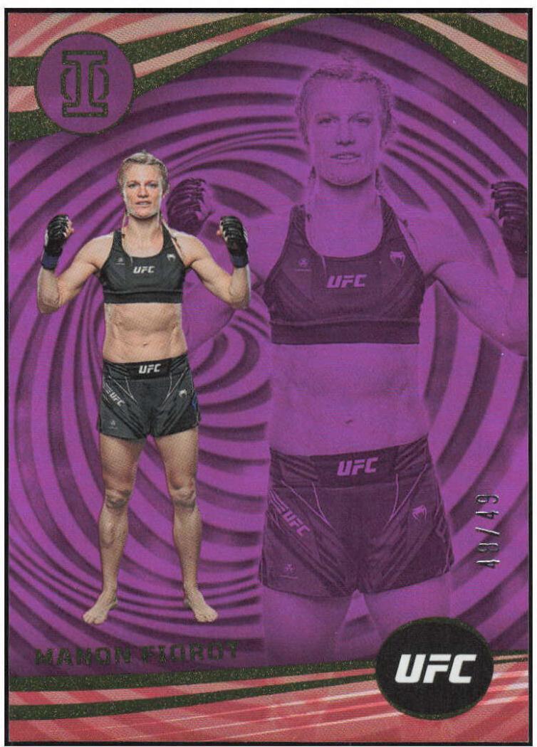 Manon Fiorot 2023 Panini Chronicles UFC Base Illusions #273 Purple
