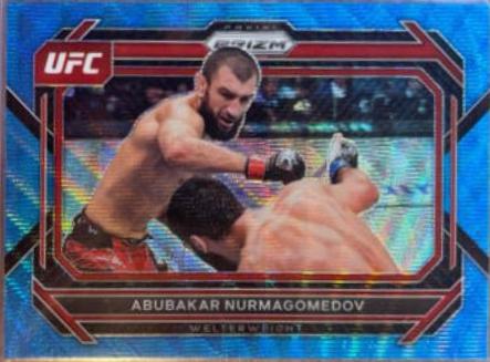 Abubakar Nurmagomedov 2023 Panini Prizm UFC Base #33 Blue Wave