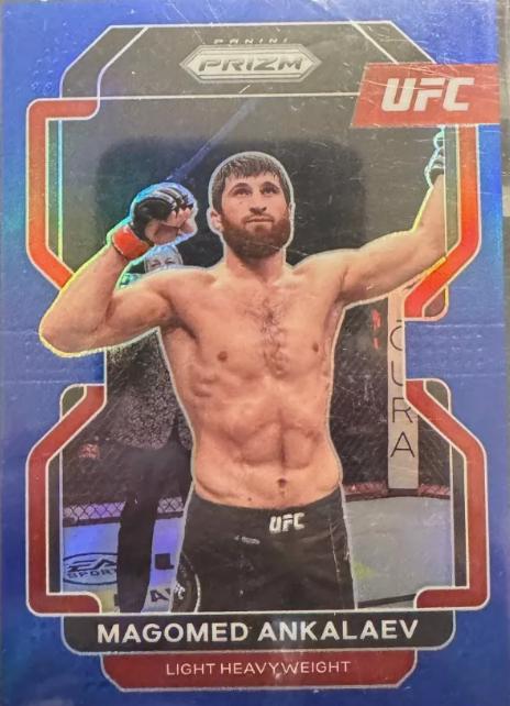 Magomed Ankalaev 2022 Panini Chronicles UFC Base Illusions #276 Blue