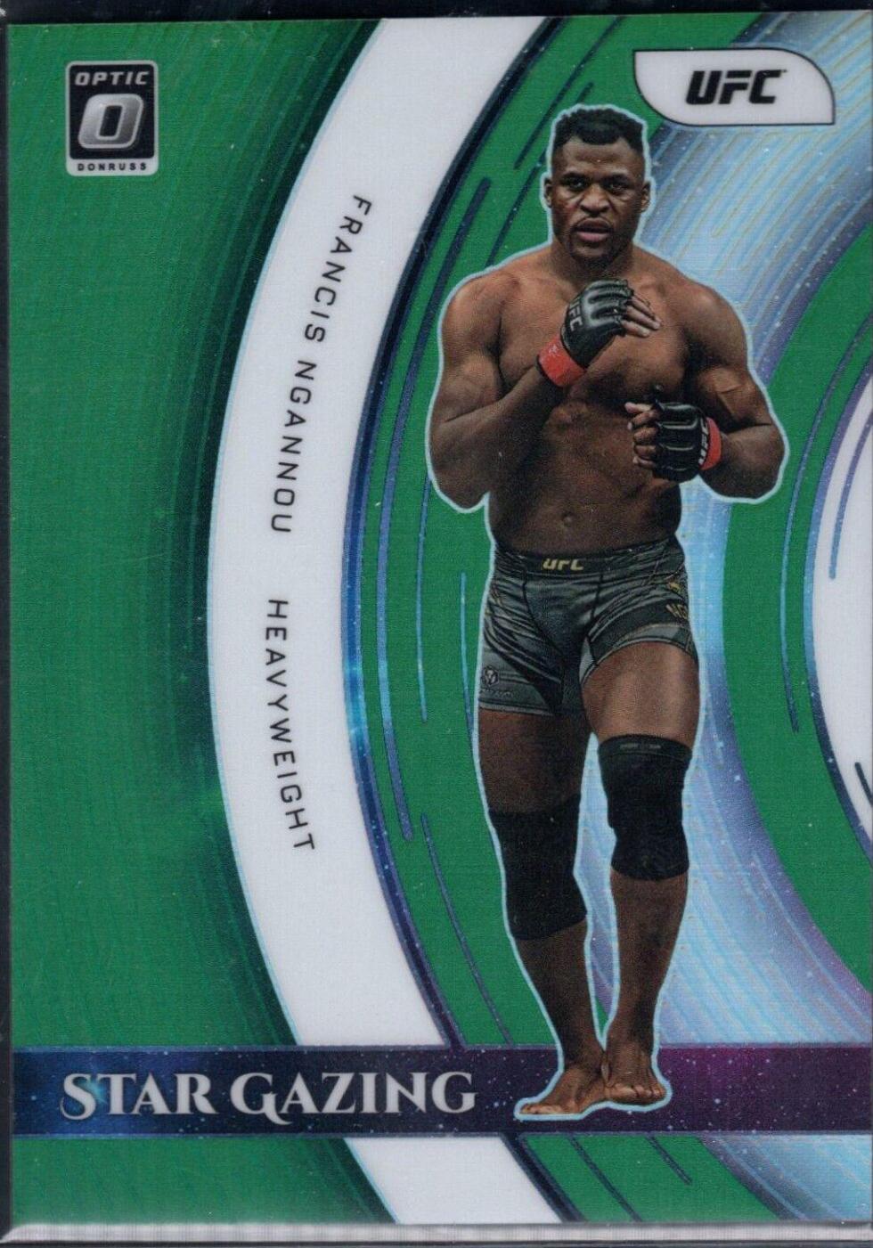 Francis Ngannou 2022 Panini Donruss Optic UFC Star Gazing #15 Green
