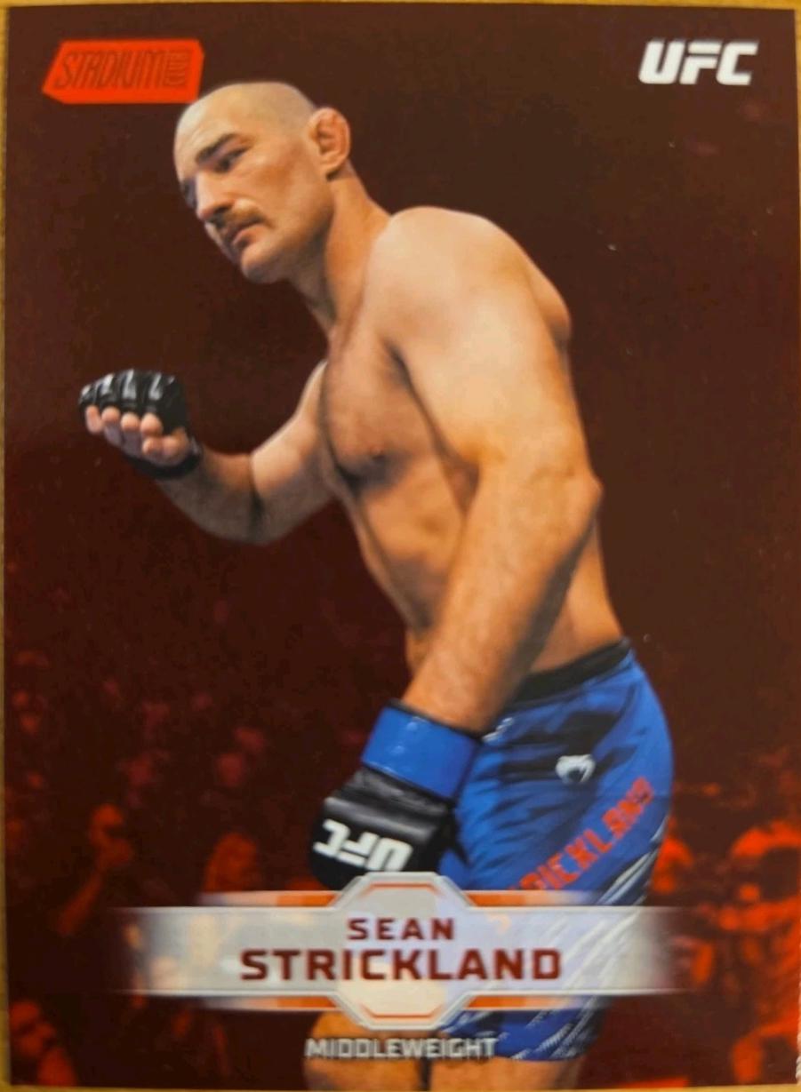 Sean Strickland 2026 Topps Stadium Club UFC Base #46 Red