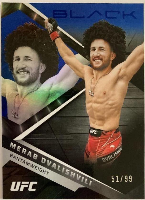 Merab Dvalishvili 2022 Panini Chronicles UFC Base Black #203 Purple
