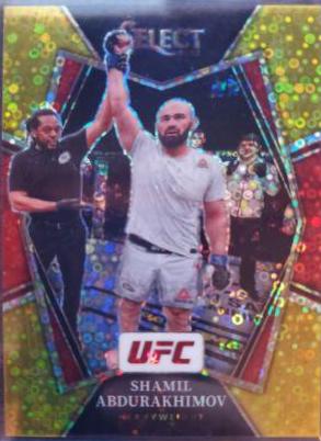 Shamil Abdurakhimov 2022 Panini Select UFC Premier Level #194 Gold Disco