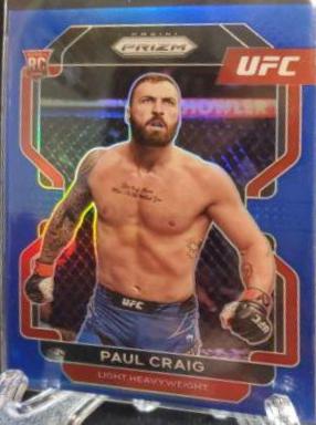 Paul Craig 2022 Panini Prizm UFC Base #170 Blue