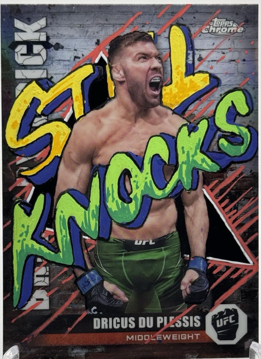 Dricus Du Plessis 2024 Topps Chrome UFC Brick by Brick #BYB-17 Superfractor