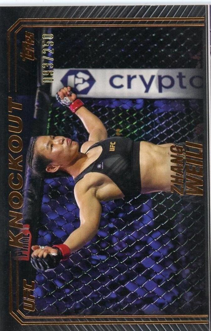 Zhang Weili 2024 Topps Knockout UFC Base #86 Bronze