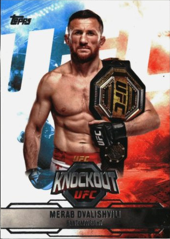 Merab Dvalishvili 2025 Topps Knockout UFC Base #7 Holo Gold
