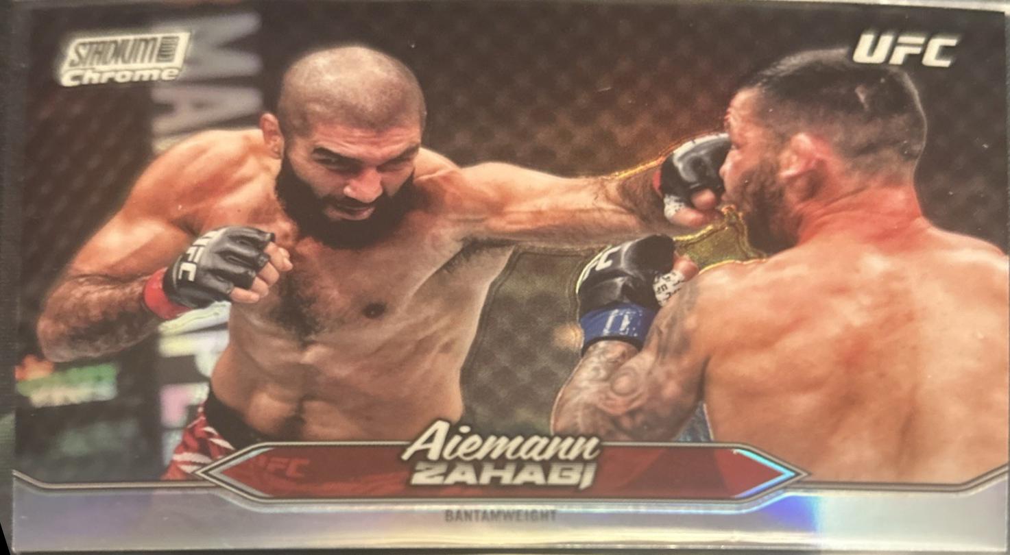 Aiemann Zahabi 2025 Topps Stadium Club UFC Base Chrome #C-115 Refractor