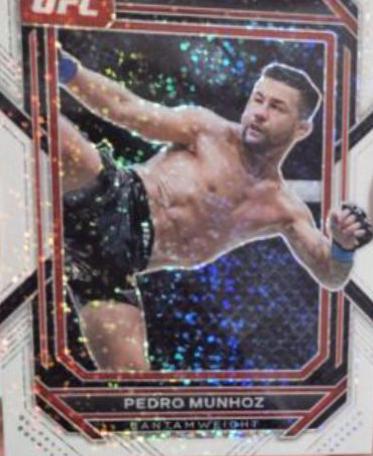 Pedro Munhoz 2023 Panini Prizm UFC Base #174 White Sparkle