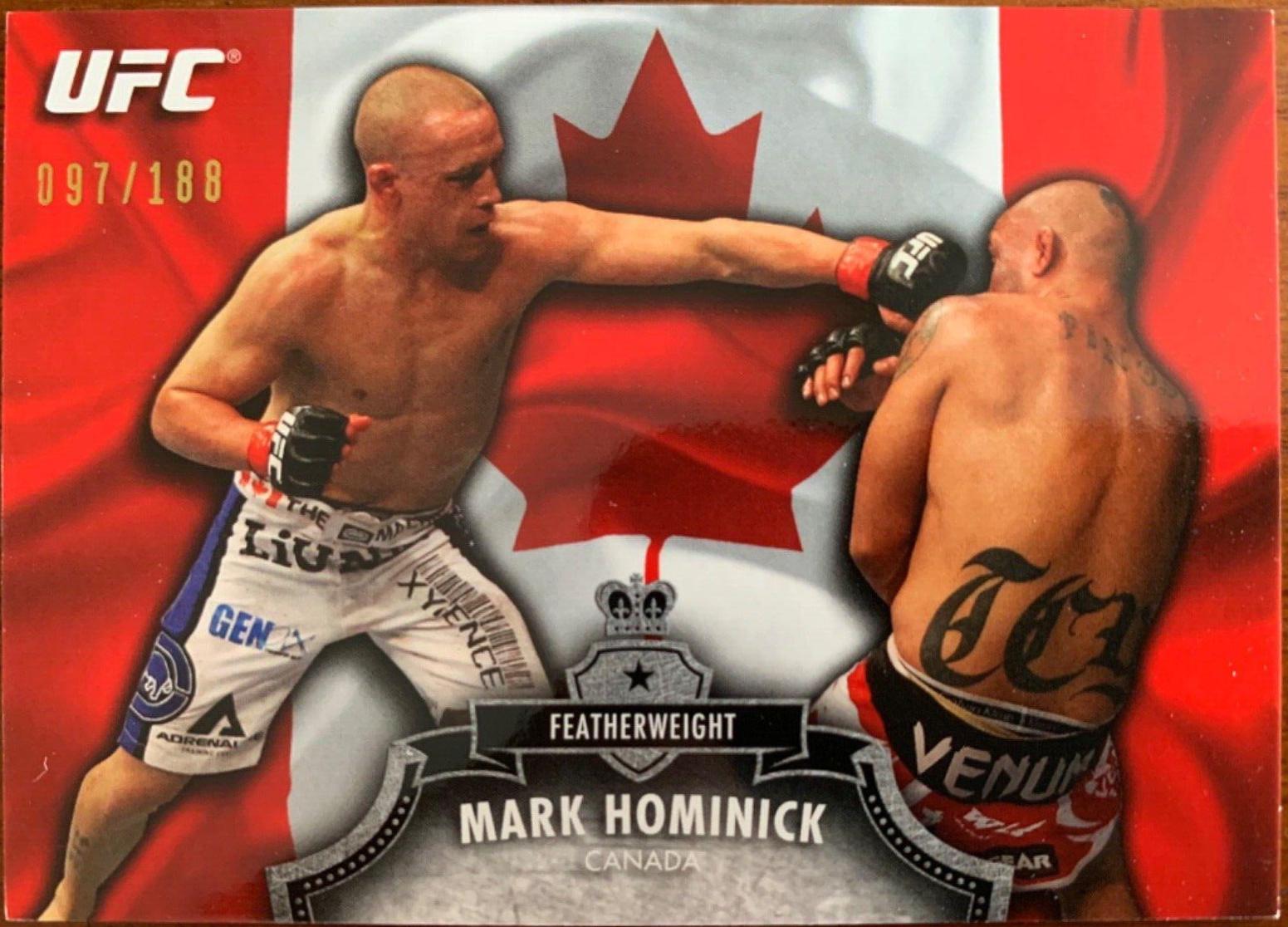 Mark Hominick 2012 Topps UFC Bloodlines Base #119 Flag