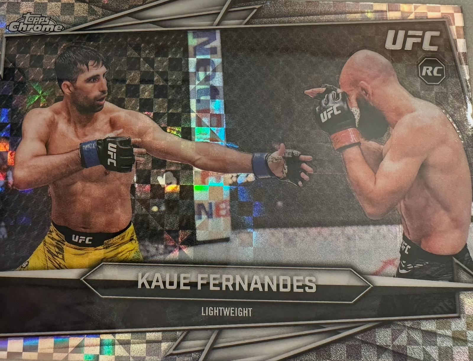Kaue Fernandes 2026 Topps Chrome UFC Base #108 X-fractor