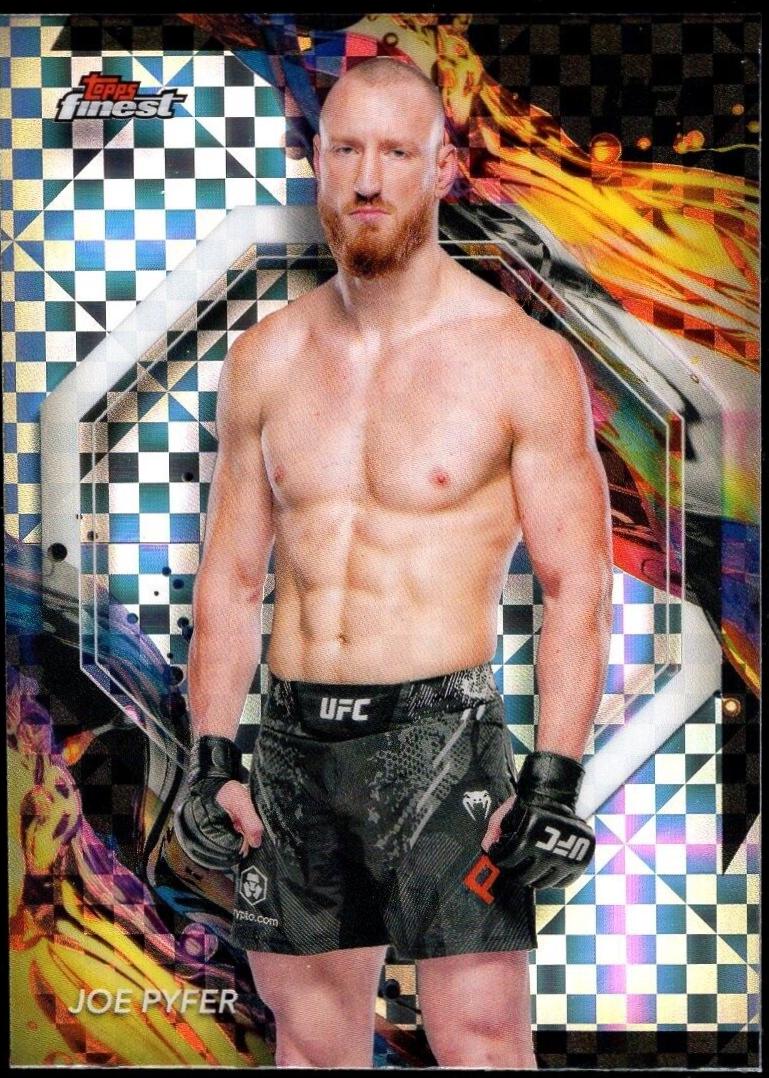 Joe Pyfer 2024 Topps Finest UFC Base Uncommon #168 Checkerboard Refractor