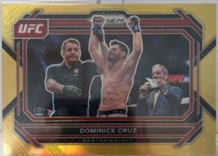 Dominick Cruz 2023 Panini Prizm UFC Base #90 Gold