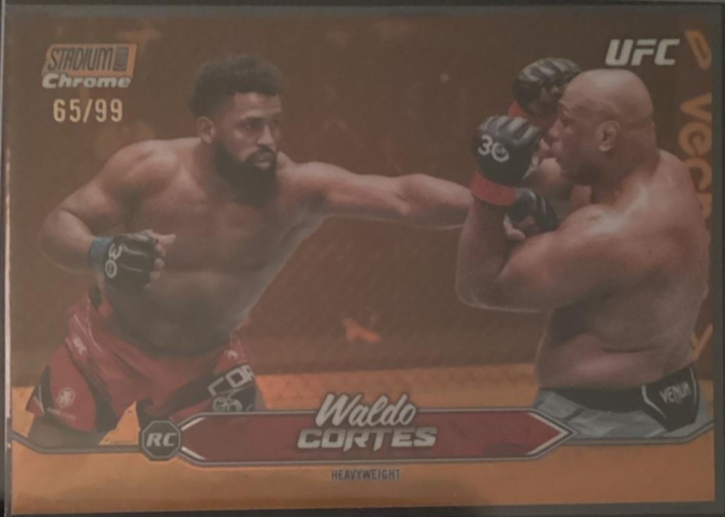 Waldo Cortes Acosta 2025 Topps Stadium Club UFC Base Chrome #C-161 Orange Refractor