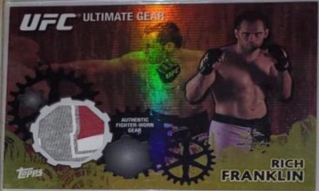Rich Franklin 2010 Topps UFC Ultimate Gear Relics #UG-RF Gold