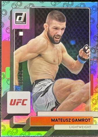 Mateusz Gamrot 2023 Panini Donruss UFC Base #95 30th Anniversary