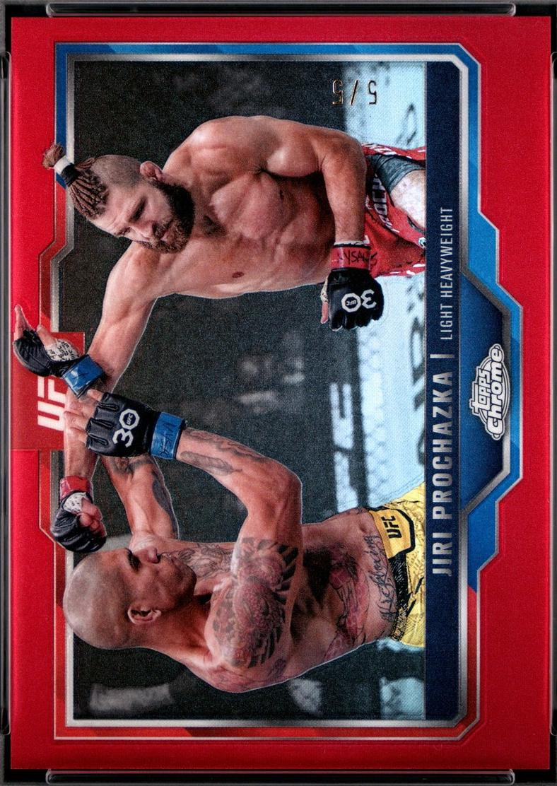 Jiri Prochazka 2025 Topps Chrome UFC Base #70 Red Refractor