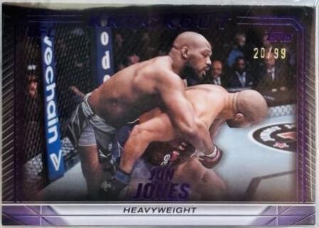 Jon Jones 2024 Topps Knockout UFC Base #66 Purple