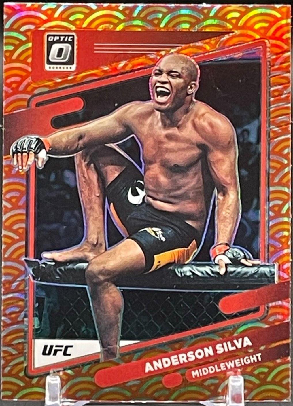 Anderson Silva 2022 Panini Donruss Optic UFC Base #27 Photon