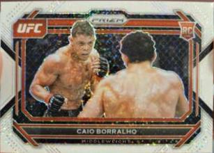 Caio Borralho 2023 Panini Prizm UFC Base #68 White Sparkle