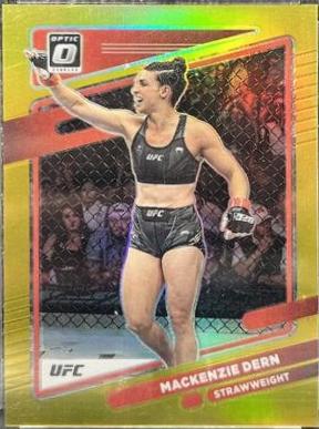 Mackenzie Dern 2022 Panini Donruss Optic UFC Base #21 Gold
