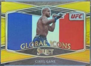 Ciryl Gane 2022 Panini Select UFC Global Icons #11 Gold