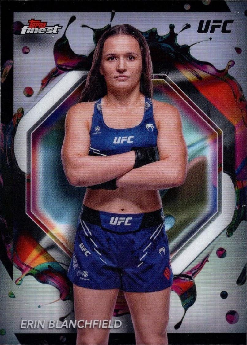 Erin Blanchfield 2024 Topps Finest UFC Base Rare #205 Refractor