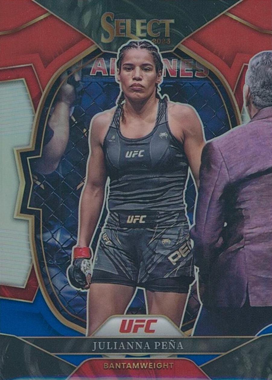 Julianna Peña 2023 Panini Select UFC Concourse #37 Red Blue Prizm
